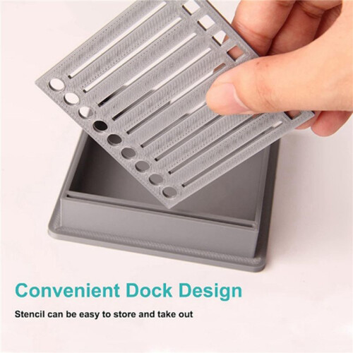 2X Note Dispenser,Sticky Notes Dispenser,Sticky Note Holder with Stencil,3D Printed Notes Holder 2
