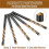100pcs Drywall Drill Bits  Point Cutting Drill Bits Diameter Drywall Router Drill Bits Drywall Tools for Spiral Saw 5