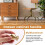 2X Solid Brass Cabinet Furniture Drawer Cabinet Door Handle Round Knobs Round Wardrobe Pull Door Handle 37mmx28mm 4