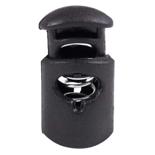 Diameter 8 mm Hole, Cord Cord Stopper Laces Snap Hook, Black, 30 Pcs 2