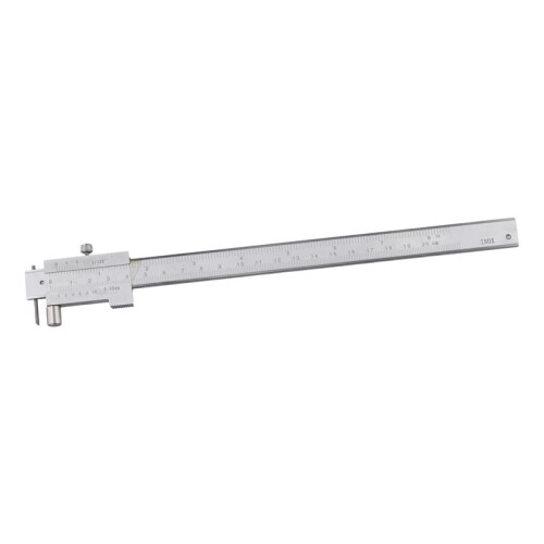 2pcs 0-200mm Marking Vernier Caliper with Carbide Scriber Parallel Marking Gauging Ruler Measuring Instrument Tool 1