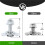 2X L Track Threaded Stud Fittings L-Track Threaded Double Stud Lug Fitting Tie Down, Used with L Track Rails, Silver 4
