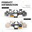 Ergonomic Micro- Tactile Clicky Hair Trigger Kit+Joystick Cap for PS5 Controller BDM-030/040/050 12 Key Click A 7