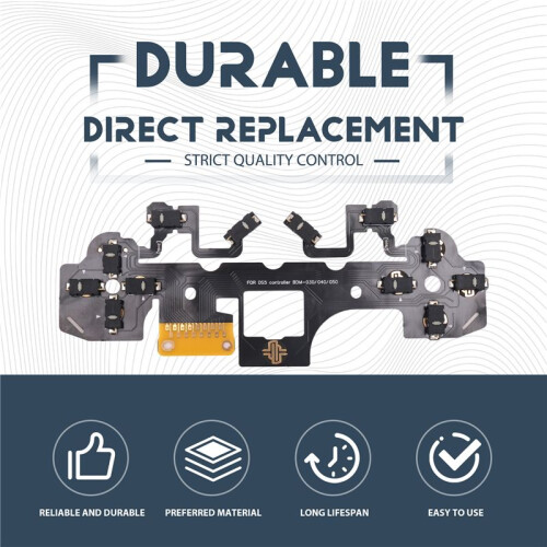 Ergonomic Micro- Tactile Clicky Hair Trigger Kit for PS5 Controller BDM-030/040/050 12Key Click CircuitBoard Kit B 1