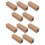 20x Blocos de Caneta Curta de Madeira de Oliveira, 10 Peças Pré-Perfuradas de 7 mm, 2,5 X 0,75 X 0,75 Polegadas 3
