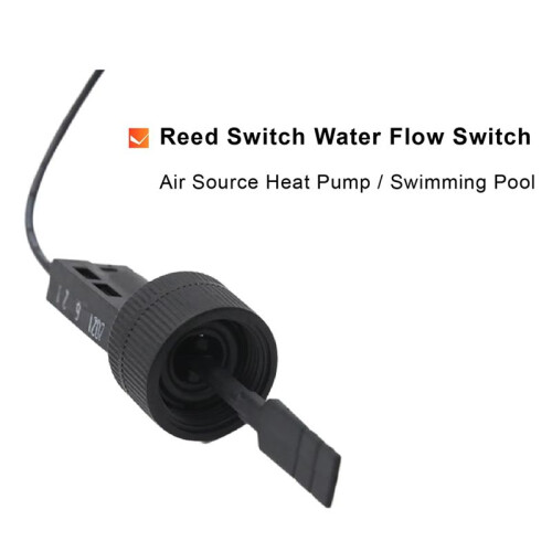 Rotary Paddle Flow  Inline Water Flow Sensor 3‑30 L/Min Threaded Flow  for Hot Water Heater Pump Flow A 1