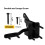 5X Self Locking Gate  for Wooden Fence Heavy Duty, Steel Spring Cable Pull String Gate Hardware Gate Lock 5