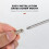 100PCS Fixed Support Self-Tapping -Screw, Wardrobe Cabinet Glass Partition Nails , with Rubber Sleeve 3