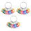 Portable Metal Ring Key Organizer with 30 Spring Hooks & Key Tags with Ring and Label Window 1