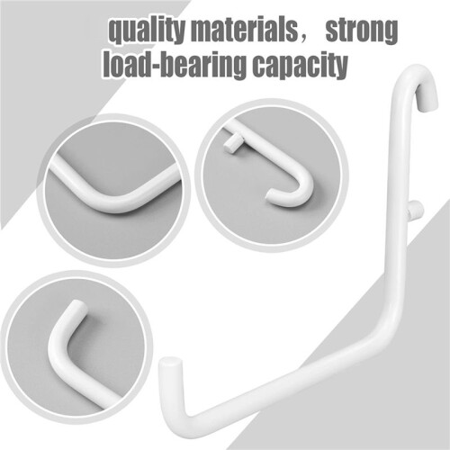 24Pcs Peg Board Hooks, Peg Board Accessories, Long Peg Board Hooks Set Metal Storage Tool Waterproof Home Office Tool 1