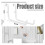 24Pcs Peg Board Hooks, Peg Board Accessories, Long Peg Board Hooks Set Metal Storage Tool Waterproof Home Office Tool 6