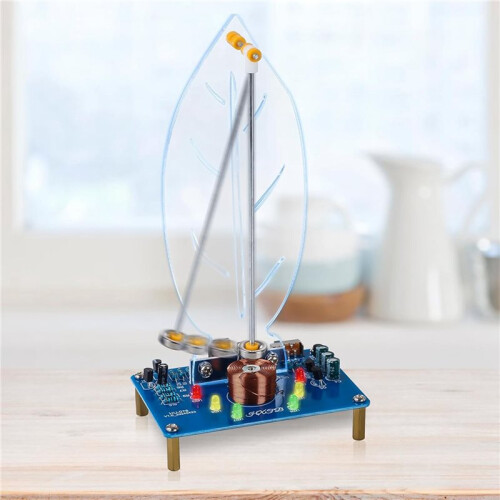 3X Welding Practice Kit, Electromagnetic Swing Welding Kit Leaf Shape Pendulum Needle with LED Light Kit,for Decoration 2