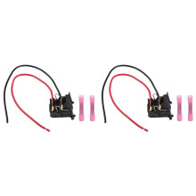 2X Lamp Headlight Bulb Holder Bulb Socket 51787491 51787492 for H7 Halogen Bulb for 500 Car Accessories