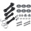 109808X 160793 Conjunto de Travas Bagger Hood  Straps Compatível com Trator de Gramado para Decks de 42 e 46 Polegadas 2