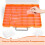 2X 48 Grids Large Plastic Organizer Box with Adjustable Dividers, Beads Storage Containers Compartment Tackle Box Case 7