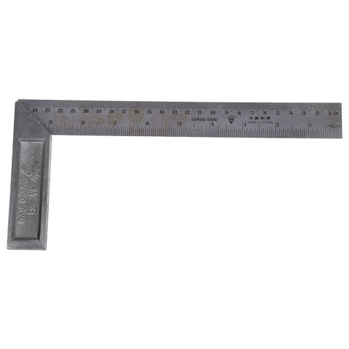 4X 90 Degree 25cm Length Stainless Steel L-Square Angle Ruler 1