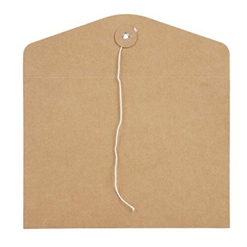 10Pcs  String Envelope File Folders A5 Letter Size Document Organizer for Office School Brown 2