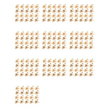 200Pcs Gold Plated RCA Terminal Jack Plug Female Socket Chassis Panel Connector for Amplifier Speaker