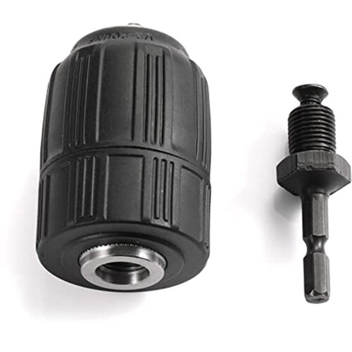 2pcs 1/2inch Keyless Drill Chuck Drill Chuck Adapter for Impact Driver Quick Connect 1
