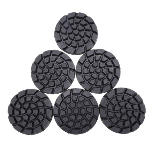 12 Peças Almofadas de Polimento de Piso de Diamante Ligação de Resina Diâmetro Do Piso de Terrazzo 4 Polegadas, 50 Grãos 1