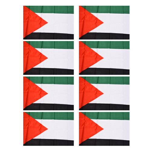 8X Palestine National Flag 5Ft x 3Ft