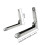 2X Support Frame Steel Foldable Stretch Shelf Rack Microwave Oven Wall Mount Bracket Stainless Silver 3