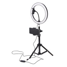 10'' LED Ring Licht Handyhalter Kit Selfie Fotografie Beauty Lampe mit Stativ DE