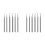 12x T Shape Knife  Cut Lentil Burr-3/32 Polegadas Shank Channel Setting Cutting Burs Jewelry Engraving Bits Lapidary Tool 1