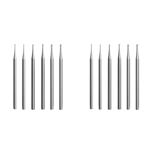 12x T Shape Knife  Cut Lentil Burr-3/32 Polegadas Shank Channel Setting Cutting Burs Jewelry Engraving Bits Lapidary Tool