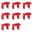 8X  Valve Locking, Adjustable  Valve Locking Device, Small, for 1/2Inch-2-1/2Inch Outer Pipe Diameter, Red 1