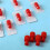 100pcs Luer Stopper Red Closing ConesSterile Cap Dual Function Luer Lock Caps for Male/Female Connectors Syringes Tips 6