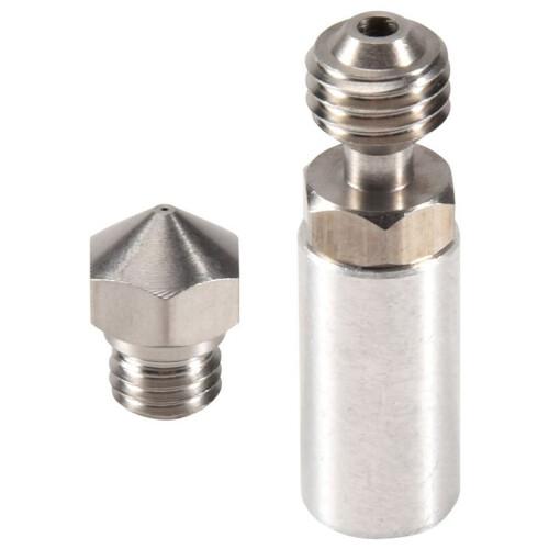 2 Set 0.4mm MK10 All Metal Hotend Kit Nozzle for Wanhao, FlashForge, PowerSpec 1
