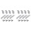 8X Solar Panel Bracket Photovoltaic Panel Rail Solar Panel Mount Fastening Module with Mid for Trapezoidal Roof 30mm 1