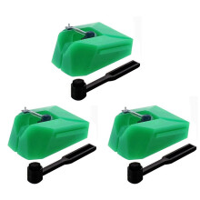 3X Plattenspielernadel-Ersatz für AT-VMN95E-Stift, Elliptische Plattenspielernadel für AT-LP120X