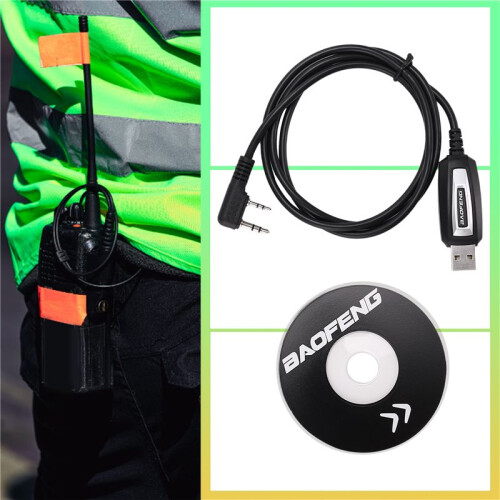 USB Programming Cable + Driver CD for Two Way Radio UV-5R BF-888S BF-F8 1