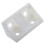 Furniture Cabinet Fastener Corner Braces Angle Brackets White 80pcs 4