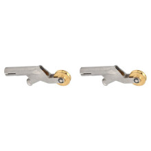 2X Welding Nozzle Floor Welding Nozzle Round Mouth with Wheel PVC Flooring Welding Nozzle Accessory Heads Attachment