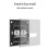 Wall Light  2 Gang Tempered Glass Panel  LED Night Light Black Pass Through 4