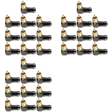 30Pcs RCA Connector Audio Plug Male 90 Degree Right Angle Elbow Speaker Terminal Conector for Soldering Video Cable