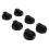 18 PCS Kitchen Black Plastic Gas Stove Cooker Control Knobs 3