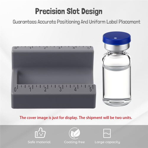 2 Pcs Vial Label Applicator 3ml and 10ml Bottle Labeling Application Tool for Small Essential Oils Containers Bottles A 1