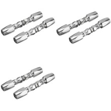 6pcs Hydraulic Hose Repair Kit, Reusable, 2-Wire Reusable Hydraulic Repair Fitting 3/8Inch