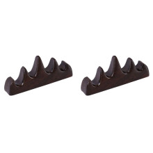2X Calligraphy Brush Holder Chinese Brush Holder Brush Rest Wood Five-Finger Mountain Shape for Beginners Practice