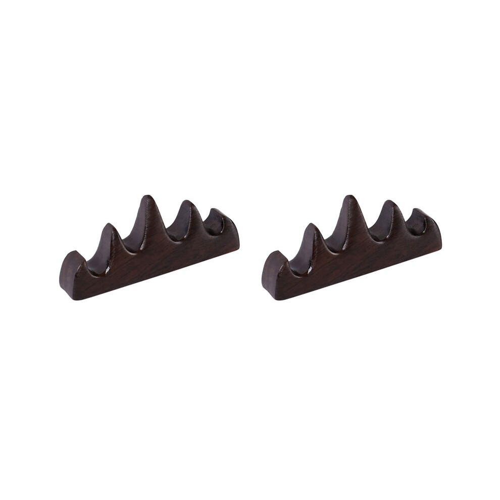 Photos - Tap Hidden Part 2X Calligraphy Brush Holder Chinese Brush Holder Brush Rest Wood Five-Finger Mountain Shape for Beginners Practice