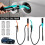 Liquid Transfer Pump Transfer Pump with Flow Control Nozzle 2.4 Gallons Portable Efficient Fuel Transfer Pump Orange 2