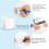 Wearable Nurse Notepad Wristbands, 2 Pack Silicone Reminder Bracelet Write  Memo,White 3
