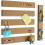 5Pcs Cork Board Strips Self-Adhesive Long Cork Board for Wall Desk Home Classroom Office for Paste Notes Photos Schedule 5