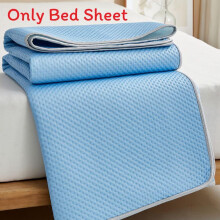 (Blue,120x200cm)Foldable Cooling Mat Cool Summer Mattress 3d Ice Bean Fabric Cooling Mat No Slip Sleep Mattress Mat
