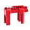 8X  Valve Locking, Adjustable  Valve Locking Device, Small, for 1/2Inch-2-1/2Inch Outer Pipe Diameter, Red 2