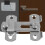 2X Hasp  METAL Hasp  Lock Sliding Door Lock for Window Cabinet Fitting 3